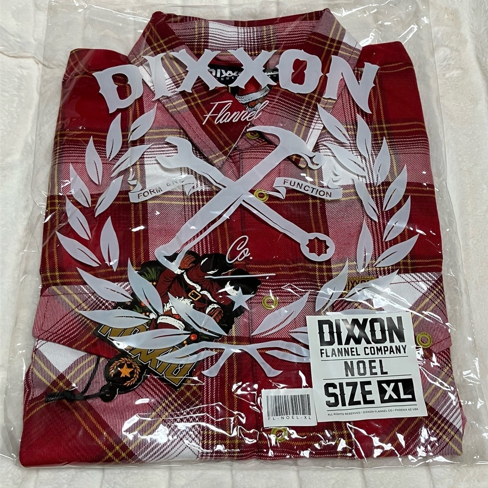 New DIXXON The Noel Flannel Mens XL BNIB